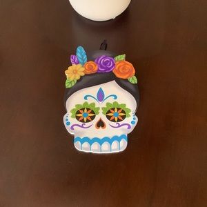 Day of the Dead sugar skull wall hanging
